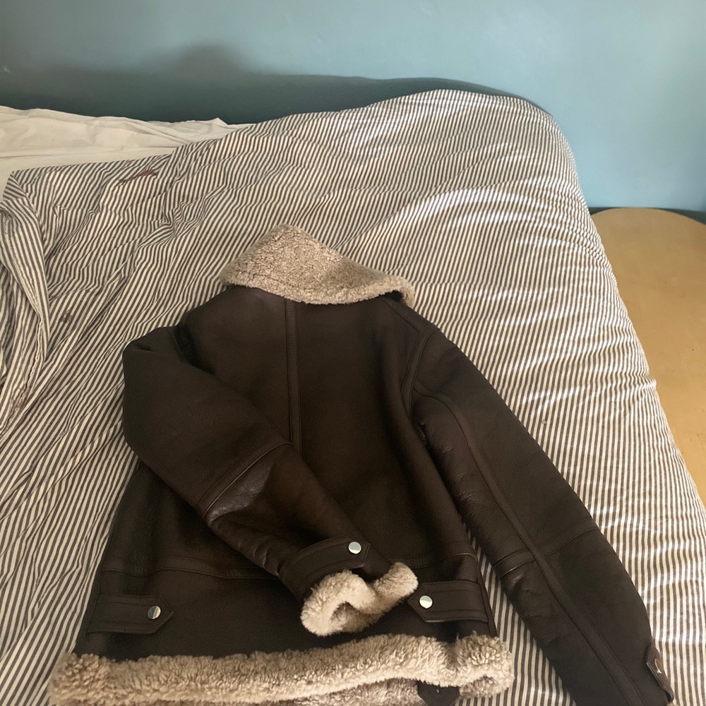 Helmut Lang Aviator Shearling Jacket - image 6